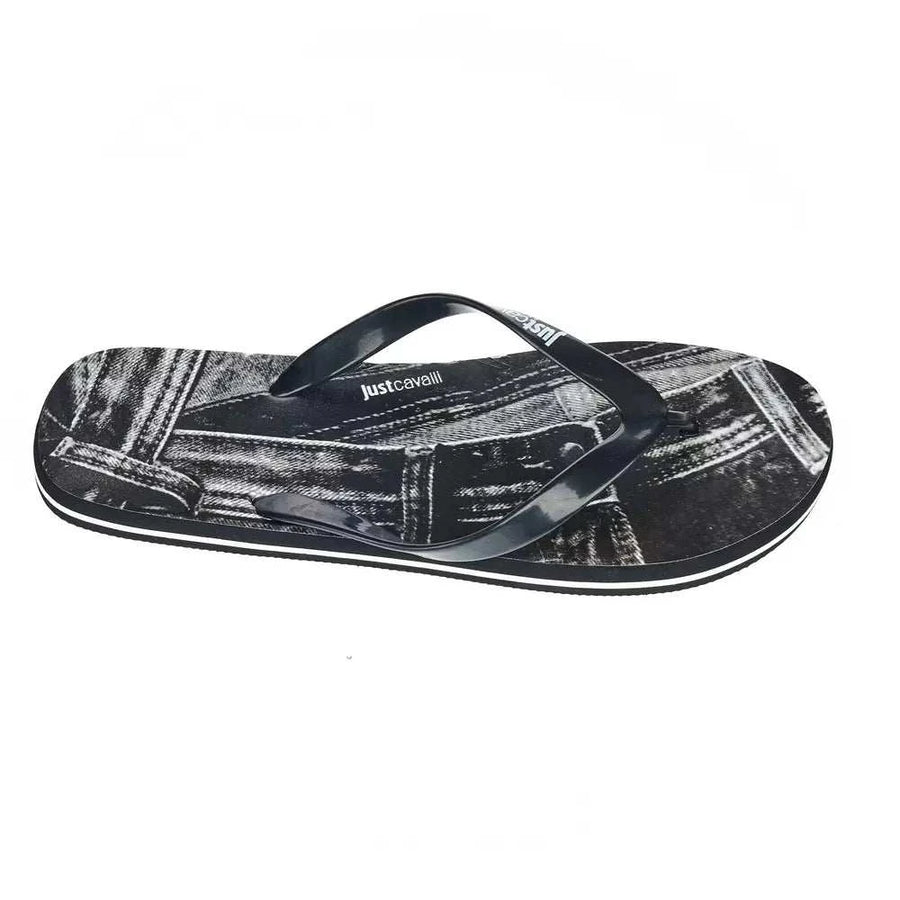Just Cavalli Men's Black EVA Sandals