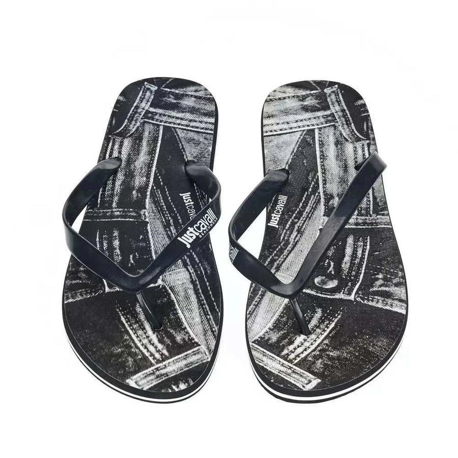 Just Cavalli Men's Black EVA Sandals