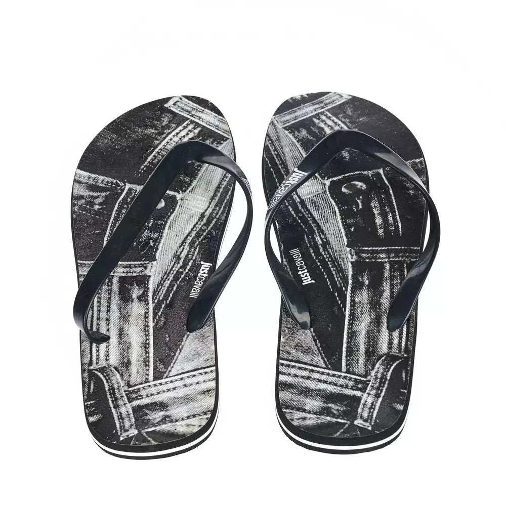 Just Cavalli Men's Black EVA Sandals