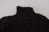 Dolce & Gabbana Brauner Fatto A Mano Rollkragenpullover