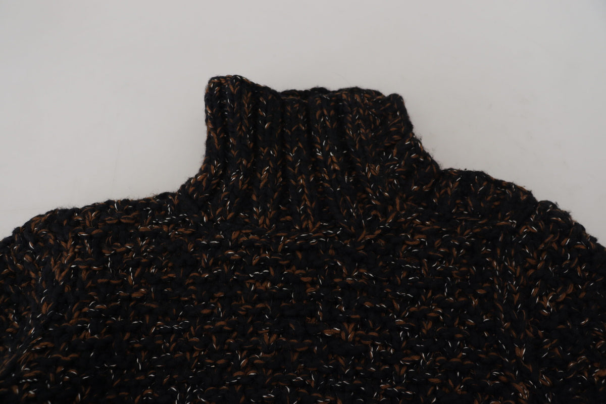 Dolce & Gabbana Brown Fatto A Mano Turtleneck Sweater