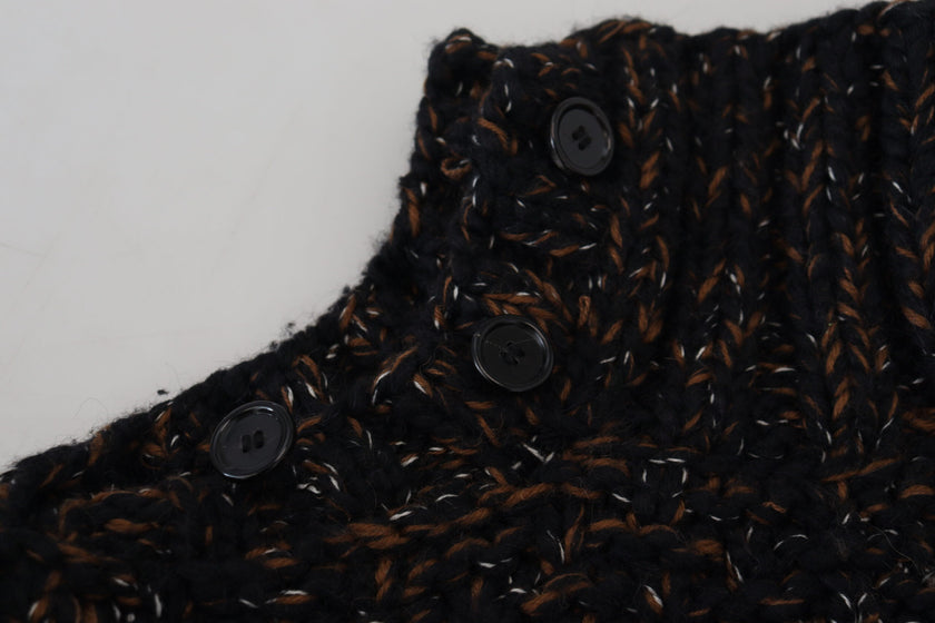 Dolce & Gabbana Brauner Fatto A Mano Rollkragenpullover