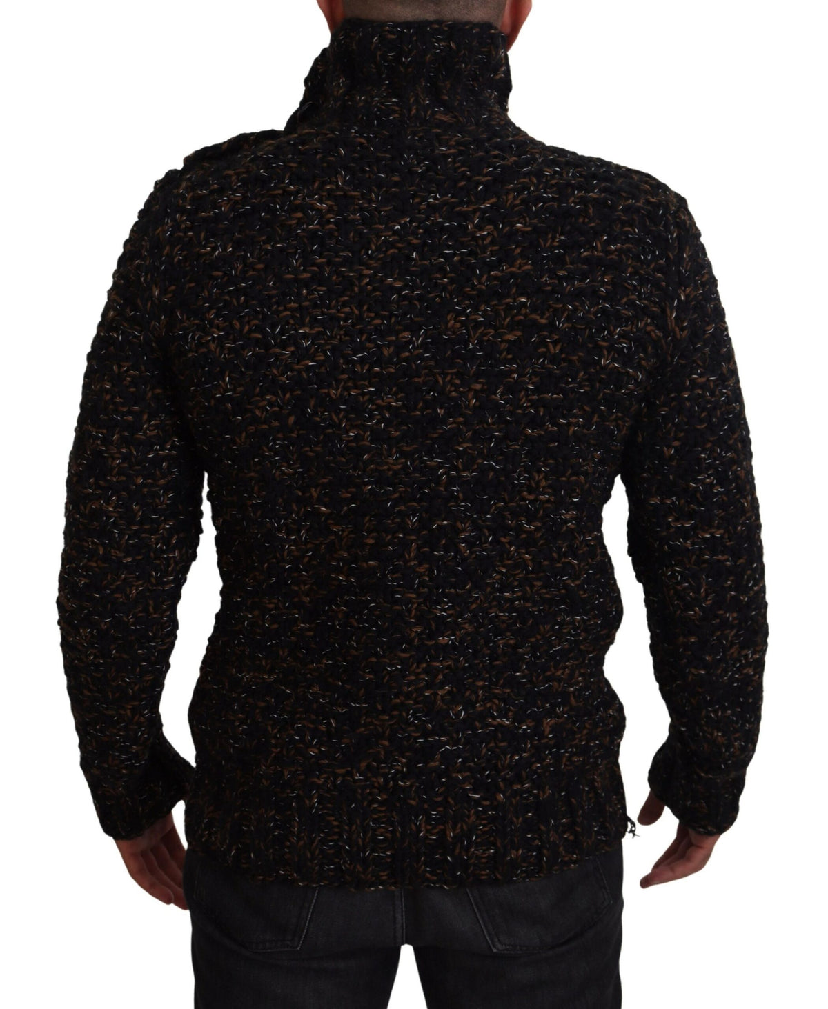 Dolce & Gabbana Brown Fatto A Mano Turtleneck Sweater
