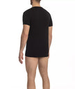 Cavalli Class Herren T-Shirt aus schwarzer Baumwolle