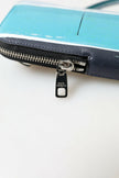 Dolce & Gabbana Blaue Leder Geldbörse Umhängetasche Sling Phone Bag Unisex