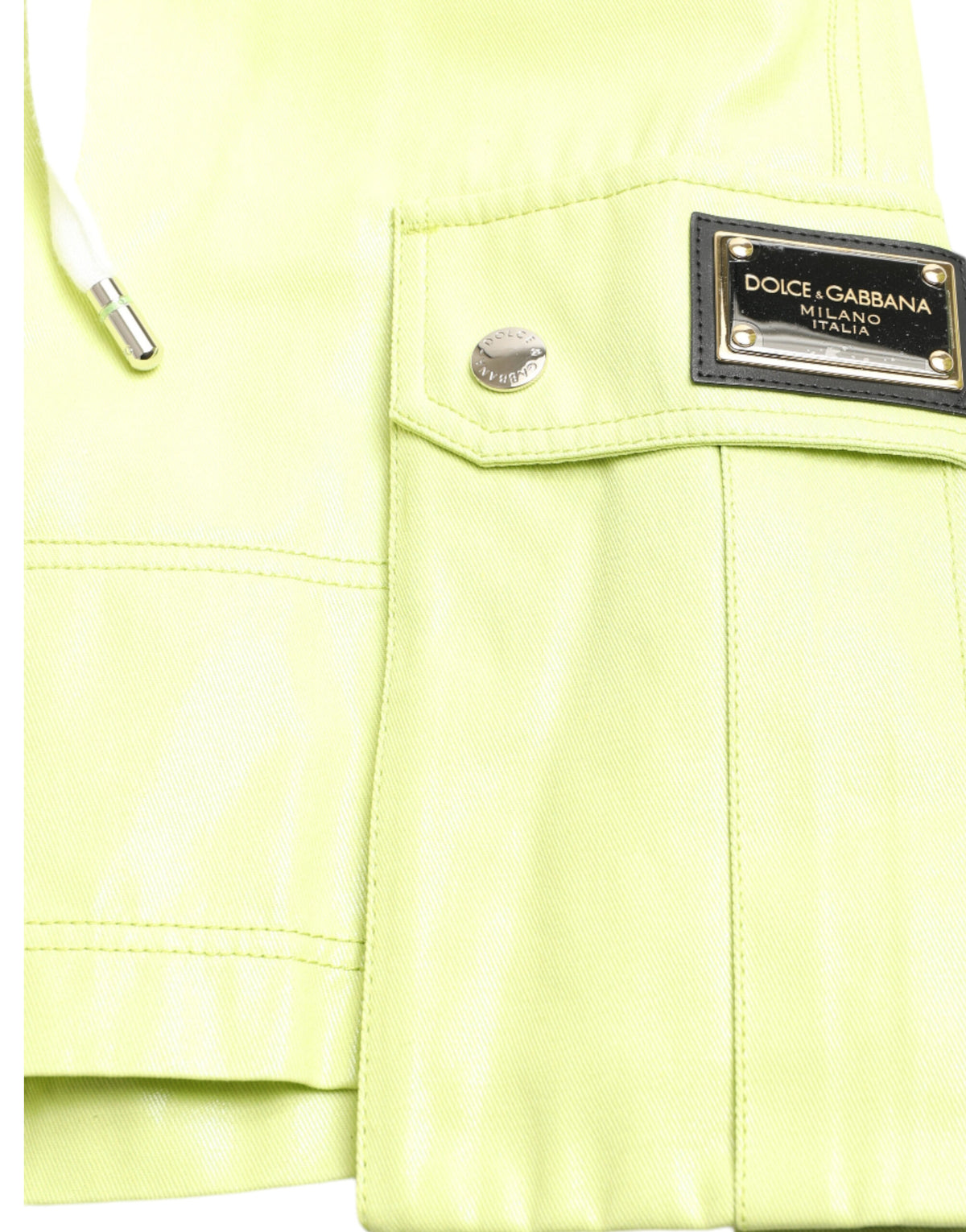 Dolce & Gabbana Light Green Men's Cotton Cargo Bermuda Shorts