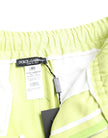 Dolce & Gabbana Hellgrüne Herren-Cargo-Bermudashorts aus Baumwolle