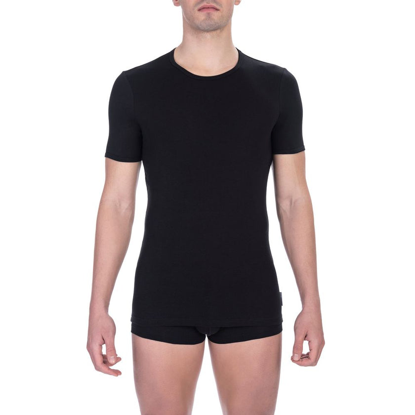 Bikkembergs Herren T-Shirt aus schwarzer Baumwolle