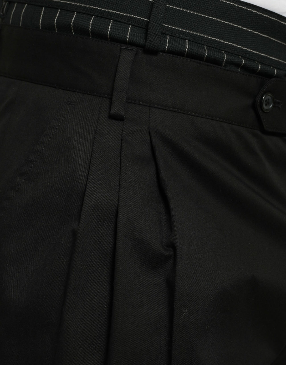 Dolce & Gabbana Black Stretch Cotton Cargo Bermuda Shorts