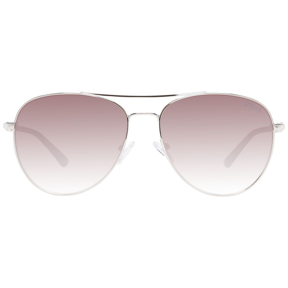 Guess Sonnenbrille aus silbernem Metall