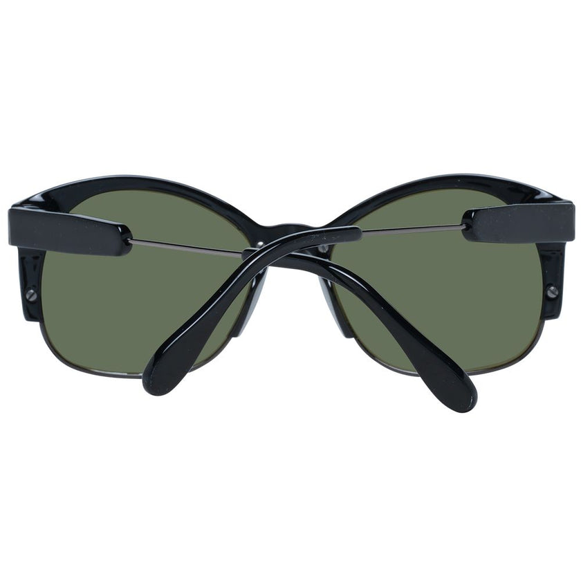 Serengeti Schwarze Sonnenbrille aus Acetat & Metall
