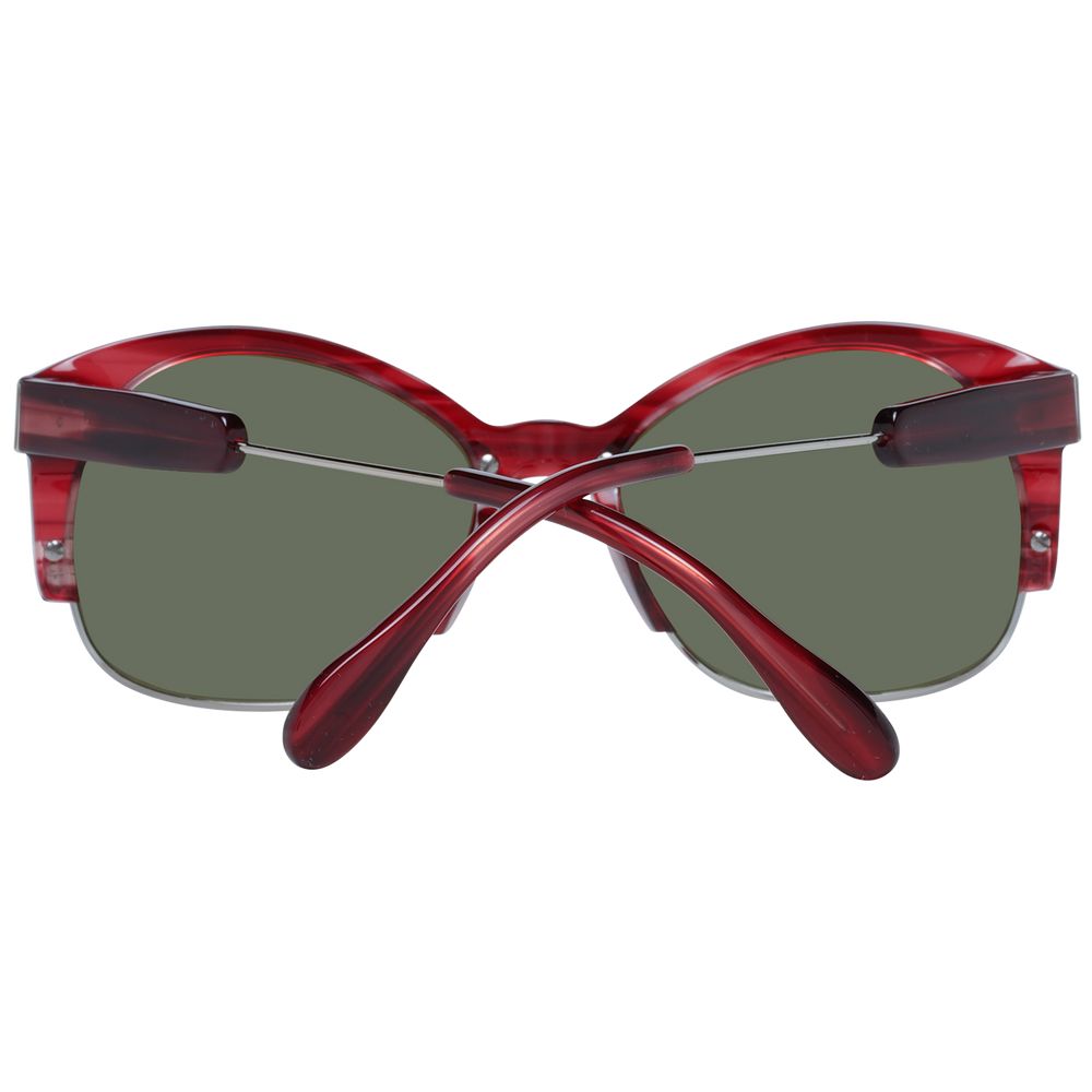 Serengeti-Sonnenbrille aus Acetat und Metall, rot