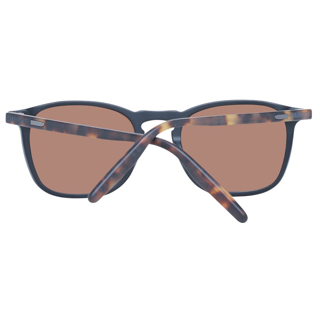 Serengeti Sonnenbrille aus schwarzem Acetat