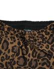 Dolce & Gabbana Braune Leopard-Jacquard-Jogginghose