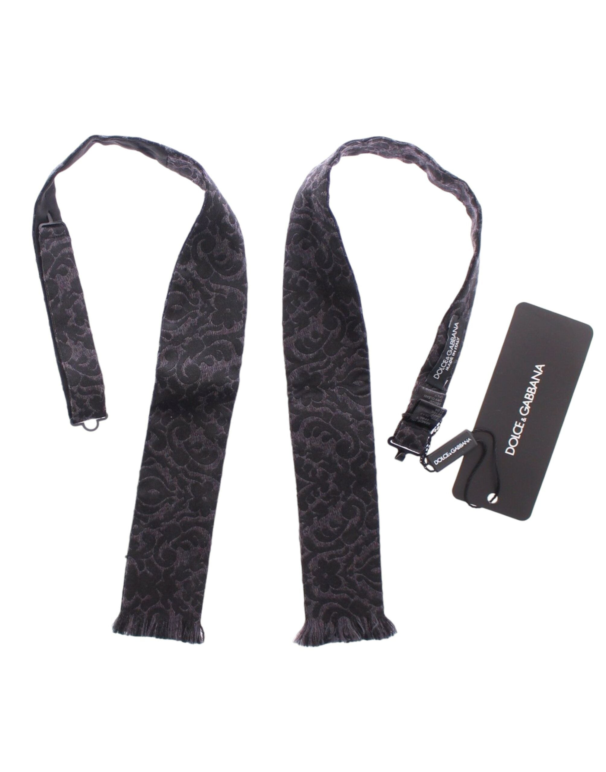 Dolce & Gabbana Graue & Schwarze Wollfliege