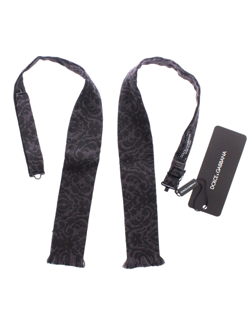 Dolce & Gabbana Graue & Schwarze Wollfliege