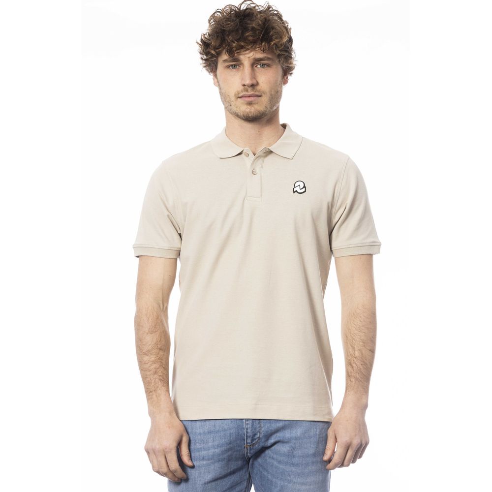 Invicta Herren-Poloshirt aus beiger Baumwolle