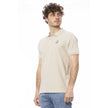 Invicta Herren-Poloshirt aus beiger Baumwolle