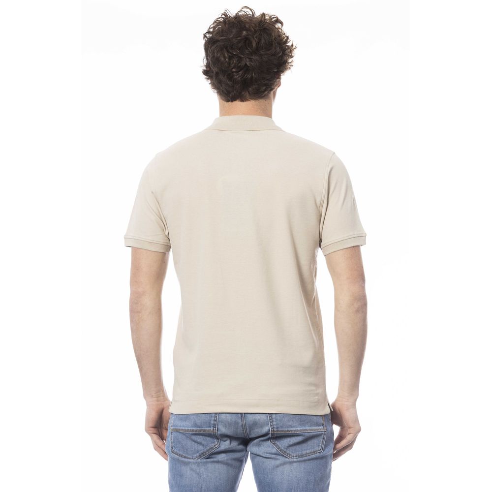 Invicta Herren-Poloshirt aus beiger Baumwolle
