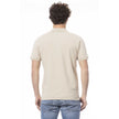 Invicta Herren-Poloshirt aus beiger Baumwolle