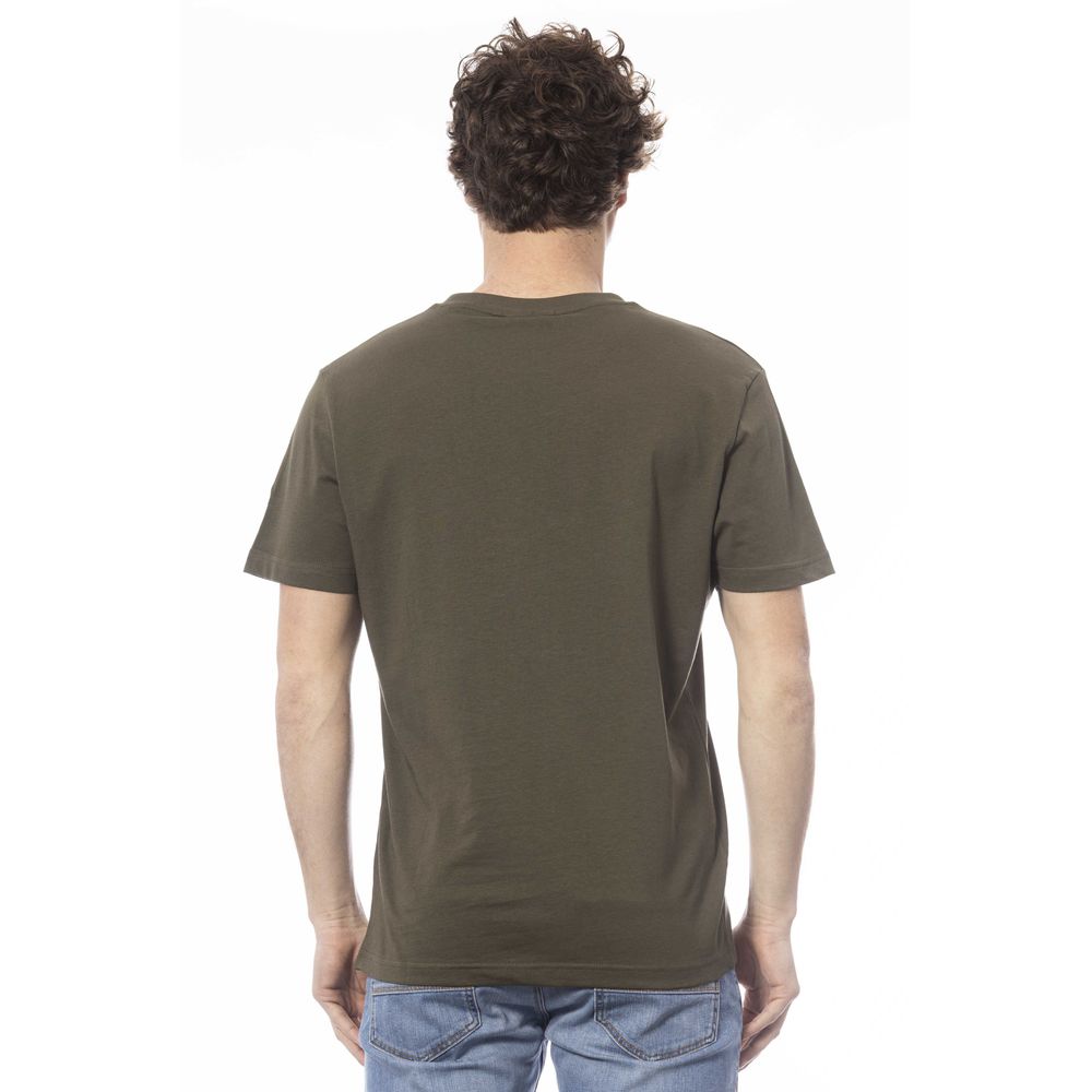 Invicta Herren T-Shirt aus grüner Baumwolle