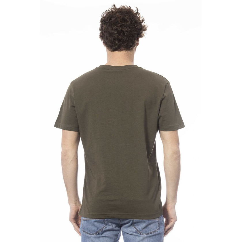 Invicta Herren T-Shirt aus grüner Baumwolle