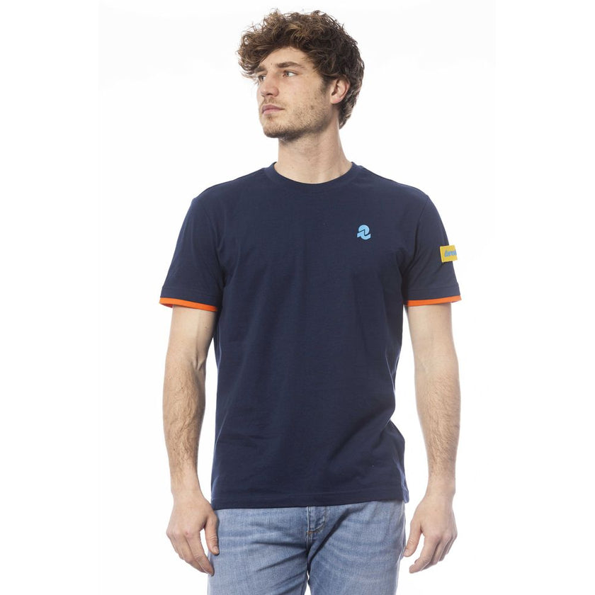 Invicta Blaues Baumwoll-T-Shirt für Herren