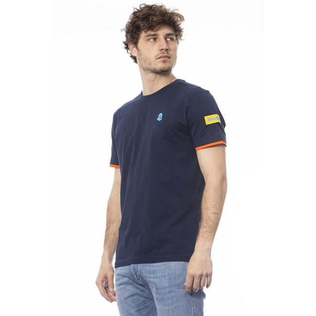 Invicta Herren T-Shirt aus blauer Baumwolle