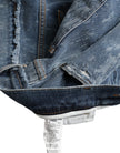 Dolce & Gabbana Blau gewaschene Skinny Cotton Stretch Denim Jeans