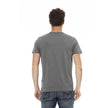 Trussardi Action Men's Grey Cotton Short-Sleeved T-Shirt