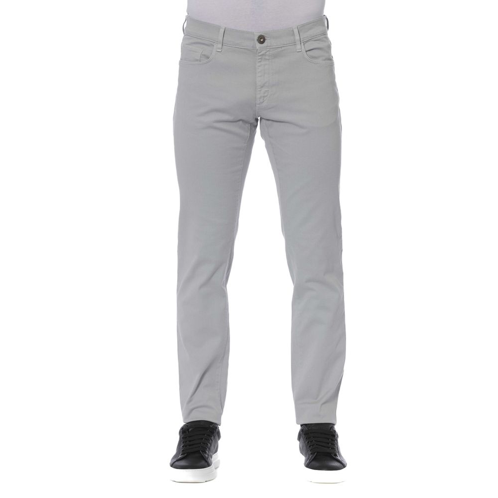 Trussardi Jeans Graue Baumwolle Herrenjeans