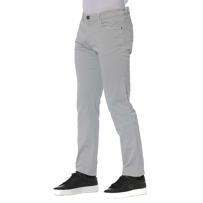 Trussardi Jeans Graue Baumwolle Herrenjeans