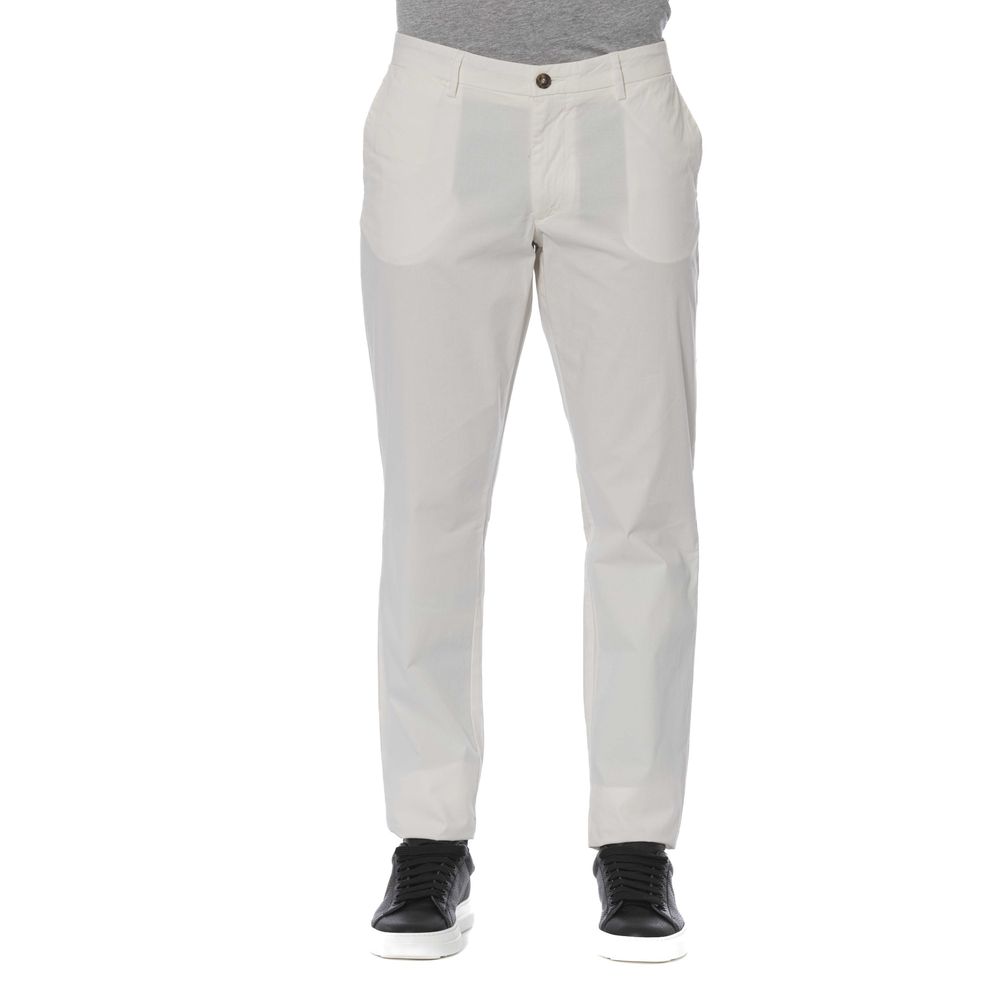 Trussardi Jeans Men's Jeans in White Cotton