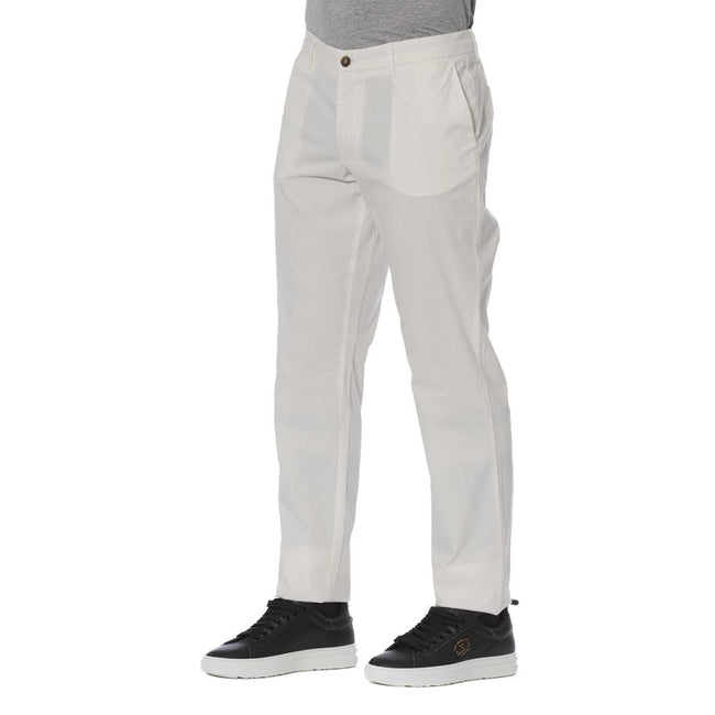 Trussardi Jeans Men's Jeans in White Cotton