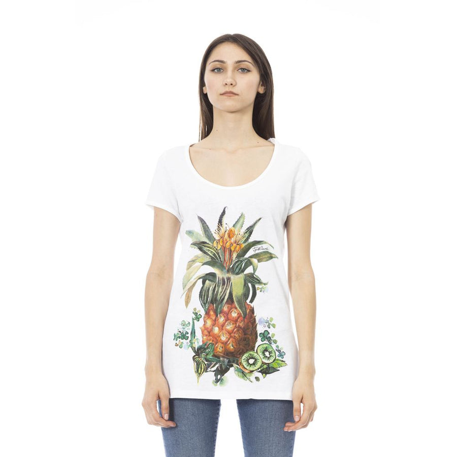 Just Cavalli Women's White Cotton T-Shirt