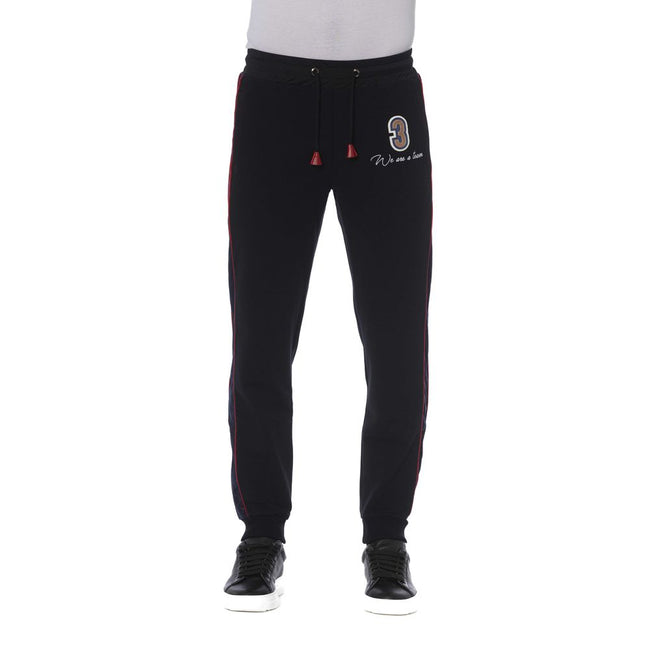 Trussardi Herren-Sporthose aus schwarzer Baumwolle