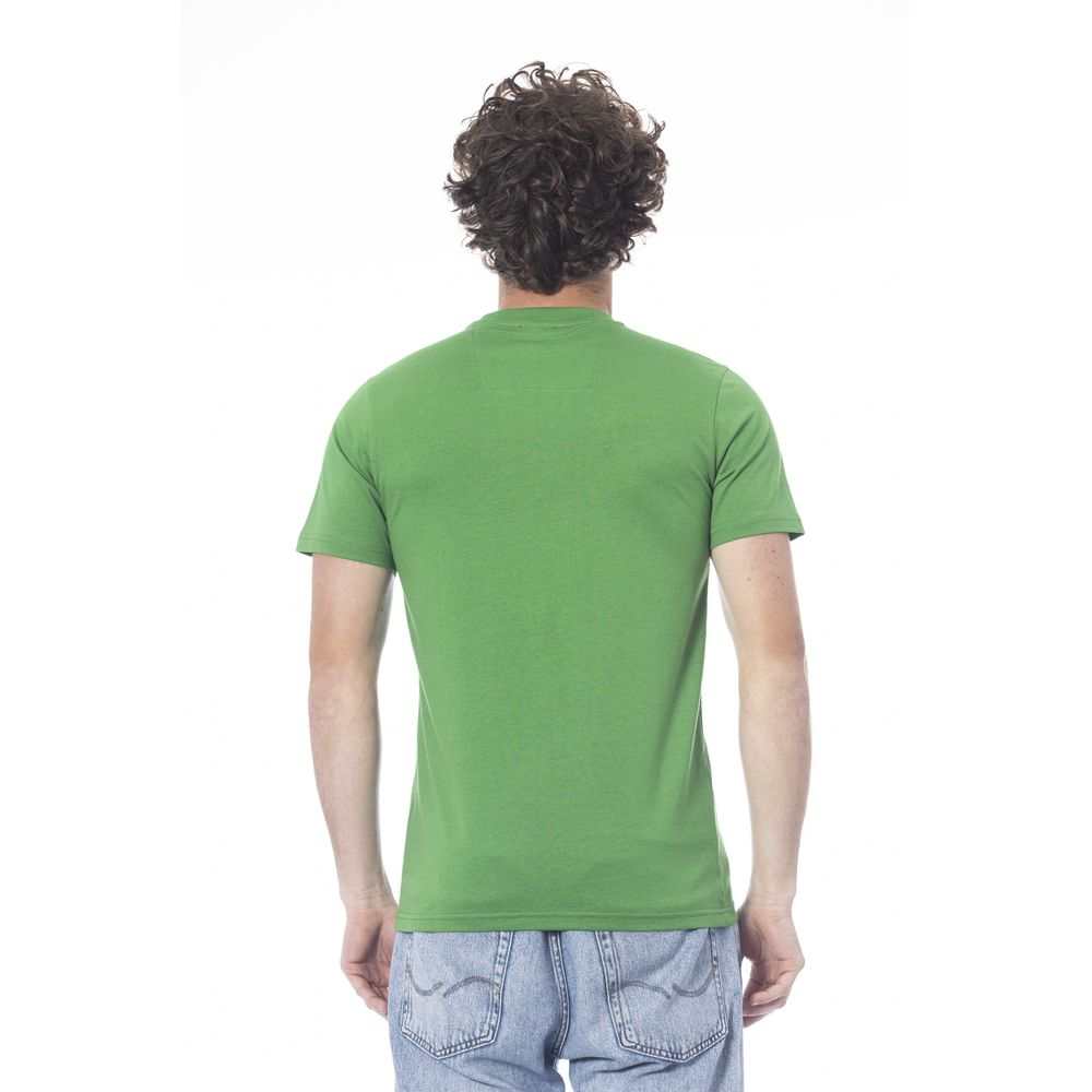 Cavalli Class Men's Green Cotton T-Shirt