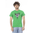 Cavalli Class Herren T-Shirt aus Baumwolle in Grün