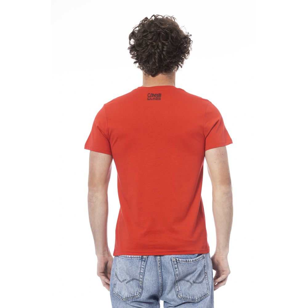 Cavalli Class Men's Red Cotton T-Shirt
