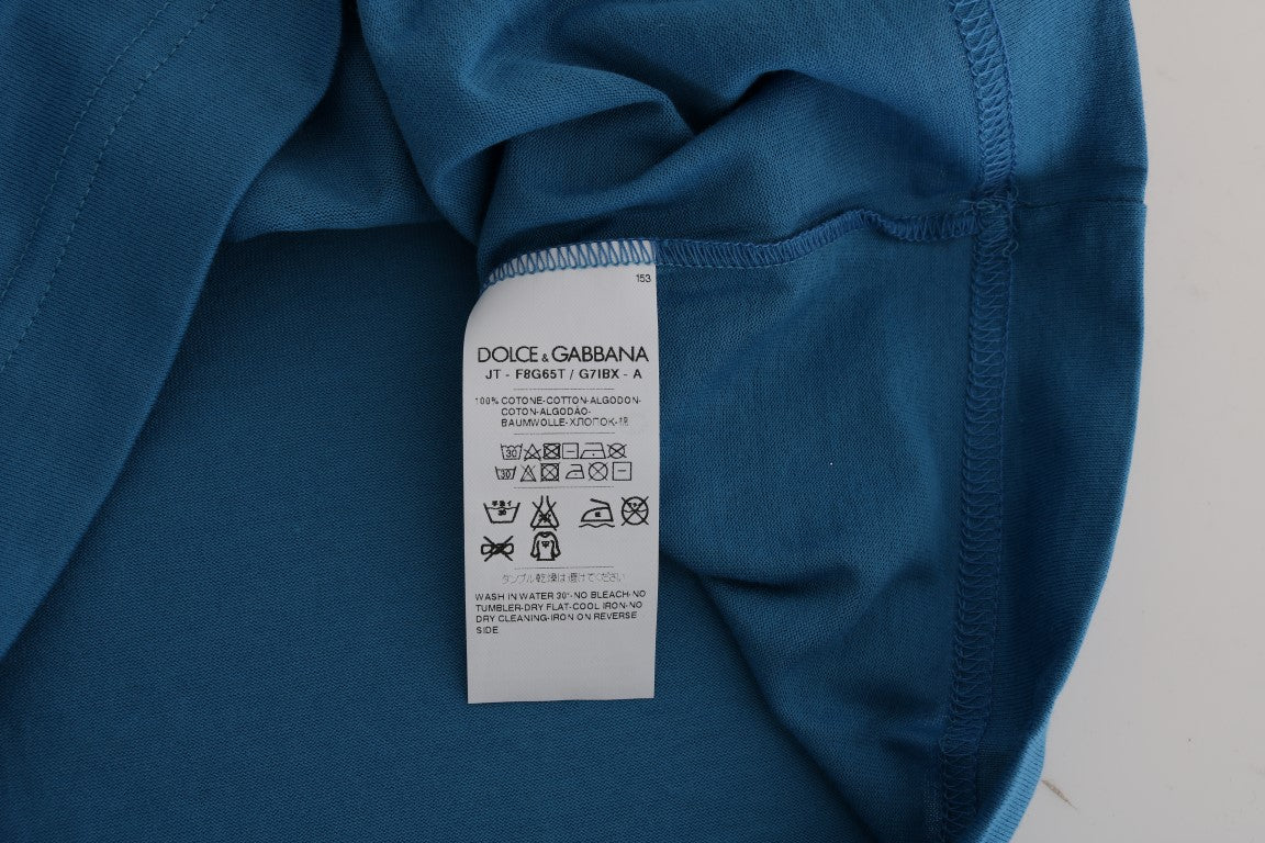 Dolce & Gabbana Blau Baumwolle 2017 Motiv T-Shirt