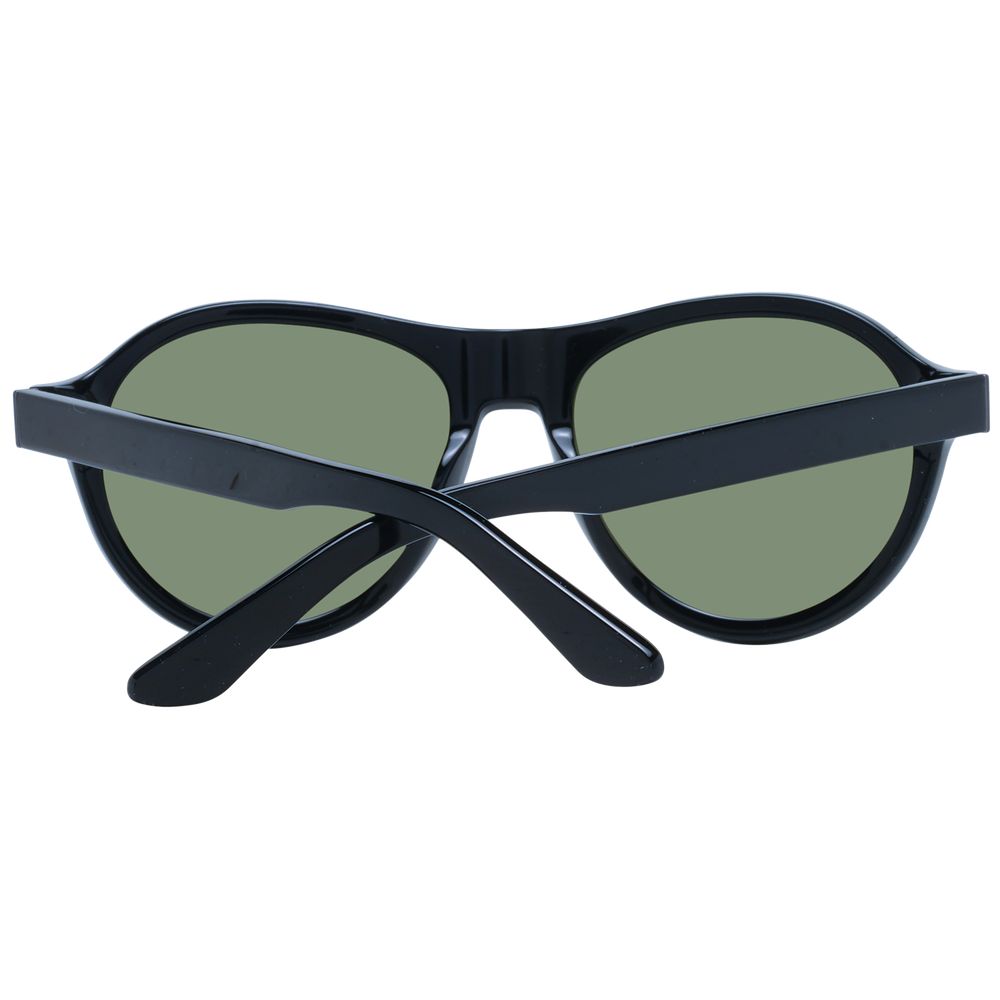 Serengeti Schwarze Sonnenbrille aus Acetat