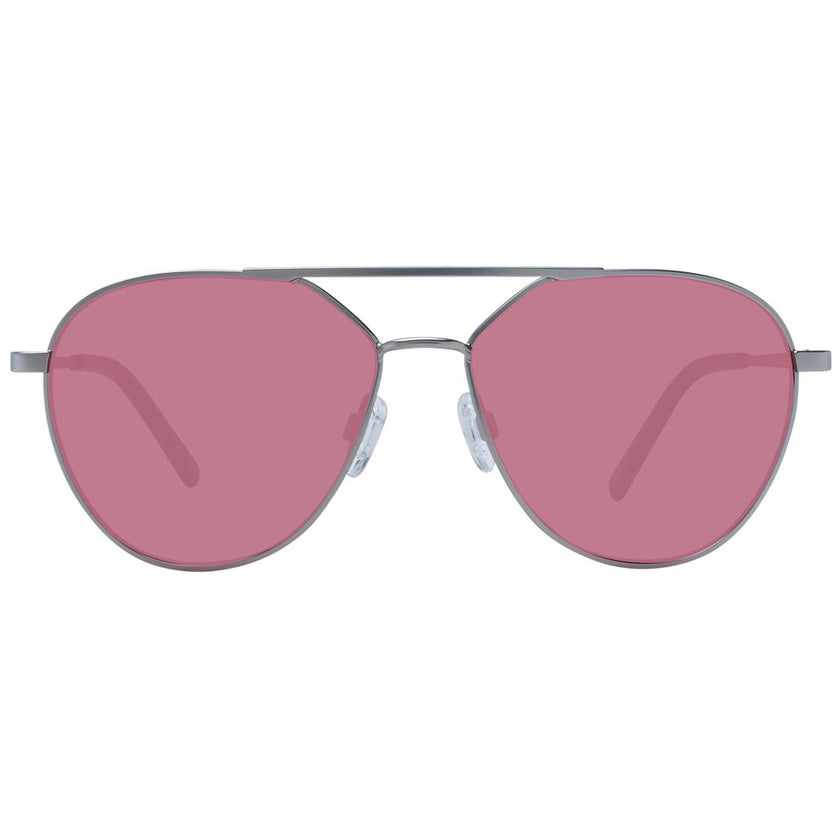 Serengeti Sonnenbrille aus silbernem Metall
