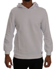 Daniele Alessandrini Weißer Pullover Kapuzenpullover aus Baumwolle