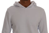 Daniele Alessandrini Weißer Pullover Kapuzenpullover aus Baumwolle