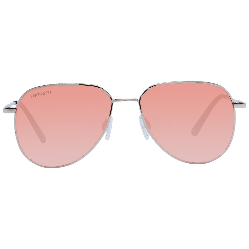 Serengeti Roségold-Metallsonnenbrille