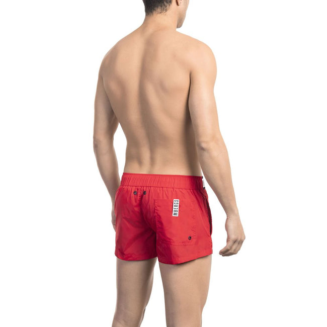 Bikkembergs Rote Polyamid-Badehose für Herren