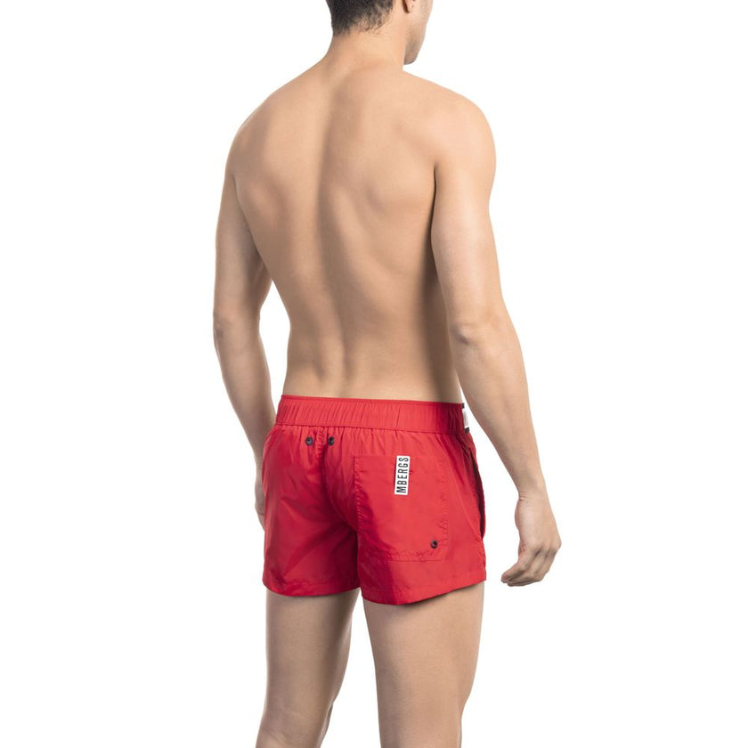 Bikkembergs Rote Polyamid-Badehose für Herren