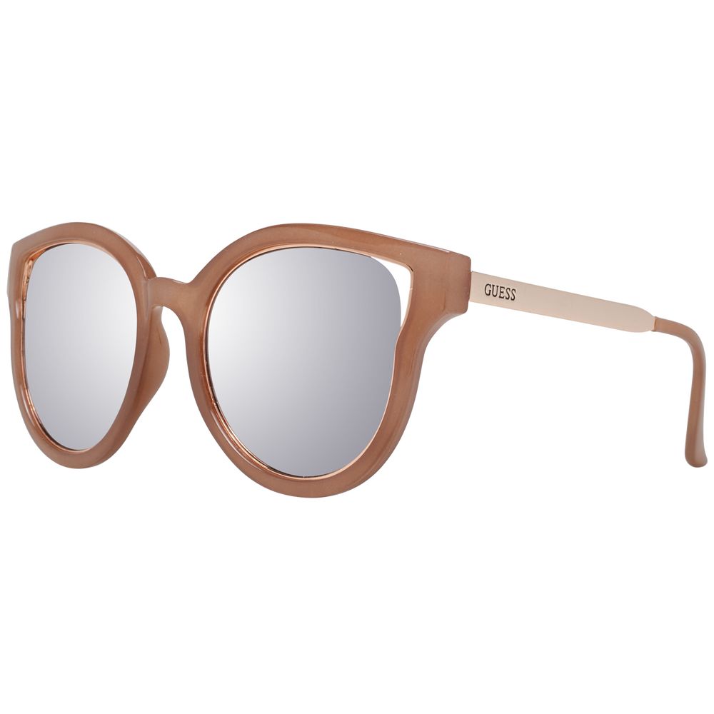 Guess Sonnenbrille aus braunem Metall & Kunststoff