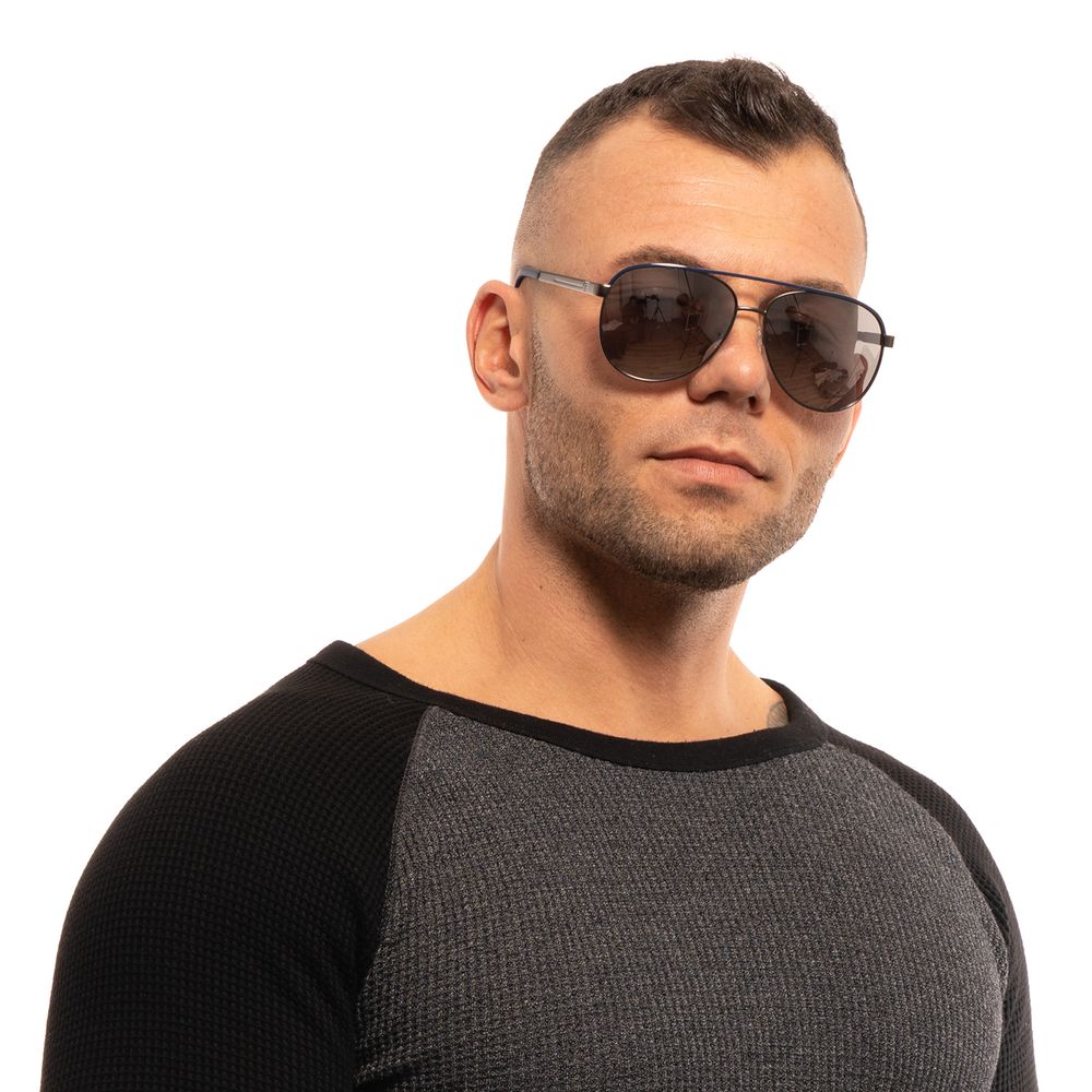 Guess Grey Metal Sunglasses