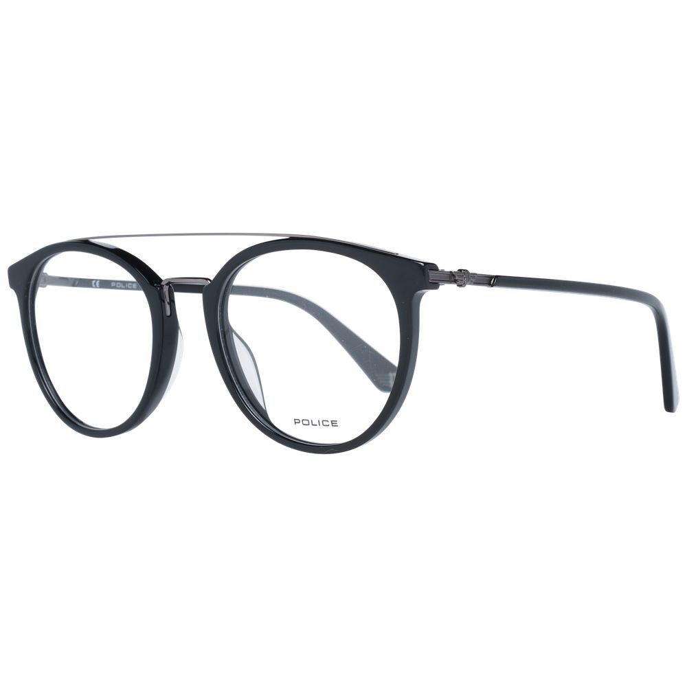 Police glasses in black metal & plastic (frame)